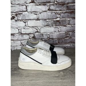 Gamma 4 True Alma Mater White Leather Strap Lace Up Shoes Men Sz 40EU/7M US W9.5